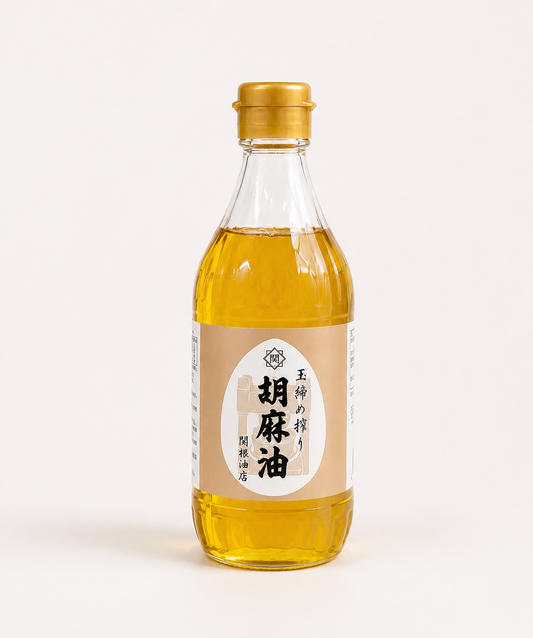 玉締め搾り胡麻油 450ｇ 【調理用ビン】